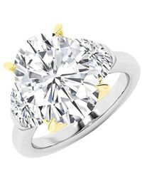 Lab Grown Diamonds - 14K 5.10 Ct. Tw. Lab-Grown Diamond 3 Stone Engagement Ring - Lyst