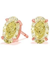 Amairah - 14K Rose 2.00 Ct. Tw. Lab-Grown Diamond Stud Earrings - Lyst