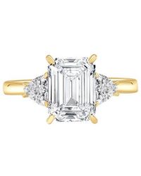 Lab Grown Diamonds - 14K 3.75 Ct. Tw. Lab-Grown Diamond 3 Stone Engagement Ring - Lyst