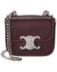 Celine - Chain Claude Mini Leather Shoulder Bag - Lyst