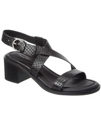 Rag & Bone - Geo Block Embossed Leather Sandal - Lyst