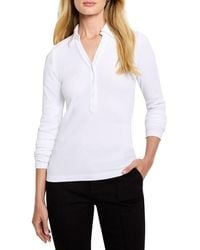 NIC+ZOE - Perfect Knit Rib Polo Shirt - Lyst