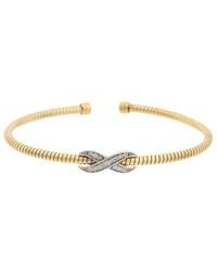Meshmerise - 18K Over 0.15 Ct. Tw. Diamond Bangle Bracelet - Lyst