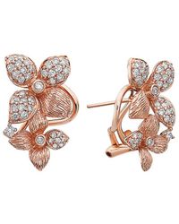 Effy - 14k Rose Gold 0.68 Ct. Tw. Diamond Earrings - Lyst