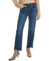 Rag & Bone - Harlow Mid-rise Marine Ankle Straight Leg Jean - Lyst