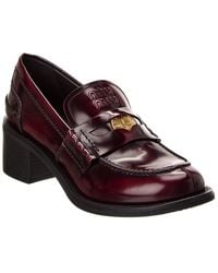 Miu Miu - Logo Leather Loafer - Lyst