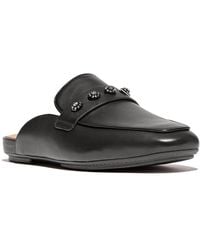 Fitflop - Delicato Crystal Cluster Leather Mule - Lyst
