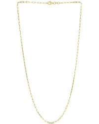 Italian Silver - 14K Over Chain Necklace - Lyst