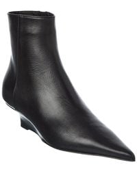 TOTEME - Leather Bootie - Lyst