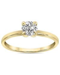 Lab Grown Diamonds - 14K 0.50 Ct. Tw. Lab-Grown Diamond Solitaire Ring - Lyst