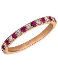 Le Vian - 14k Rose Gold 0.52 Ct. Tw. Diamond & Ruby Ring - Lyst