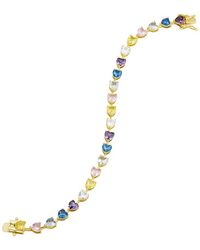 Savvy Cie - Cz Tennis Bracelet Bracelet - Lyst