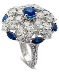 Graff - 18K.87 Ct. Tw. Diamond & Sapphire Cocktail Ring (Authentic Pre-Owned) - Lyst