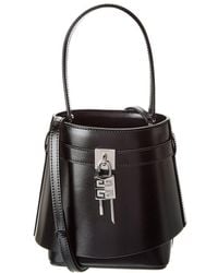Givenchy - Shark Lock Leather Bucket Bag - Lyst