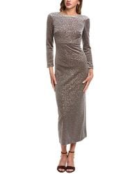 Peserico - Sequin Velvet Midi Dress - Lyst