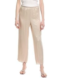 Eileen Fisher - Straight Silk Ankle Pant - Lyst