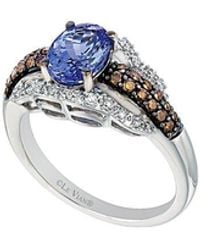 Le Vian - Le Vian 14K 2.40 Ct. Tw. Diamond & Blueberry Tanzanite Ring - Lyst