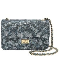 Tiffany & Fred Paris - Sequin & Leather Quilted Shoulder Bag - Lyst