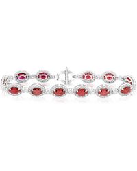 Diana M. Jewels - Fine Jewelry 18k 16.85 Ct. Tw. Diamond & Ruby Bracelet - Lyst