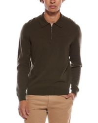 Amicale Cashmere - 1/4-Zip Cashmere Polo Sweater - Lyst