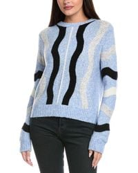 Isla - Joeanne Vertical Wave Wool-Blend Sweater - Lyst