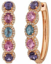 Le Vian - Le Vian 14k Strawberry Gold 1.59 Ct. Tw. Diamond & Ruby Earrings - Lyst