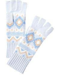 Hannah Rose - Fairisle Cashmere Fingerless Gloves - Lyst
