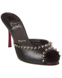 Christian Louboutin - Me Dolly 85 Spike Leather Sandal - Lyst