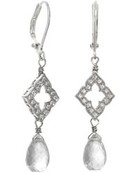 Rachel Reinhardt Jewelry - Cz Clover Earrings - Lyst