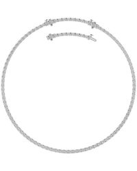Lab Grown Diamonds - 14K 19.00 Ct. Tw. Lab-Grown Diamond Tennis Necklace - Lyst