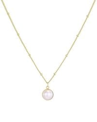 Adornia - 14K Plated 8.5Mm Pearl Necklace - Lyst