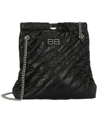 Balenciaga - Crush Quilted Medium Leather Tote - Lyst