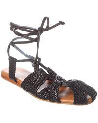 Free People - Sunny Gilly Leather Sandal - Lyst
