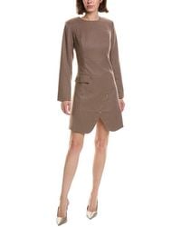 Pascale La Mode - Long Sleeve Wool-Blend Mini Dress - Lyst