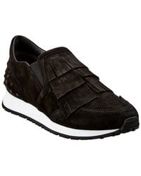 Tod's - Fringed Suede Sneaker - Lyst