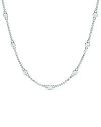 Lab Grown Diamonds - 14K 0.25 Ct. Tw. Lab-Grown Diamond Station Necklace - Lyst