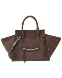 Tiffany & Fred Paris - Suede & Leather Winged Tote - Lyst