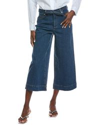 Anne Klein - Denim Wide Culotte - Lyst