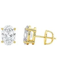 Lab Grown Diamonds - 14K 6.00 Ct. Tw. Lab-Grown Diamond Earrings - Lyst