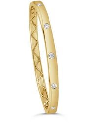 Sabrina Designs - 14K 0.42 Ct. Tw. Diamond 5-Stone Bangle Bracelet - Lyst