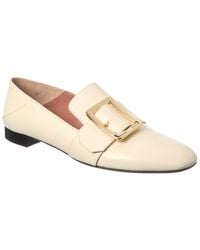 Bally - Janelle Buckled Leather Loafer - Lyst