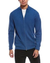 Brodie Cashmere - Moss Stitch Wool & Cashmere-blend Bomber Jacket - Lyst