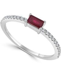 Sabrina Designs - 14K 0.23 Ct. Tw. Diamond & Ruby Ring - Lyst