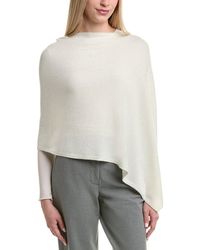 Sofiacashmere - Sofiacashmere Reverse Jersey Sequin Wool & Cashmere-Blend Poncho - Lyst