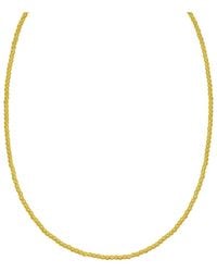 Italian Gold - 14K Bead Necklace - Lyst
