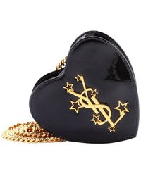 Saint Laurent - Patent Leather Love Heart Chain Bag Mini (Authentic Pre- Loved) - Lyst