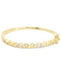 Juvell - 18K Plated Cz Bangle Bracelet - Lyst