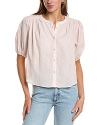 Splendid - Puff Sleeve Blouse - Lyst