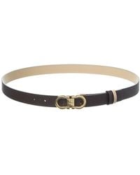 Ferragamo - Gancini Reversible & Adjustable Leather Belt - Lyst