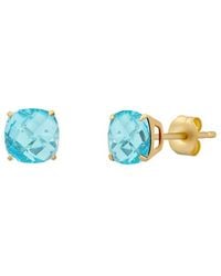 MaxColor - 14K 2.00 Ct. Tw. Swiss Topaz Stud Earrings - Lyst